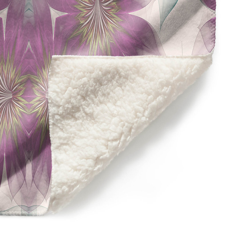  Jeté de fleurs kaléidoscope, L 68 po x L 80 po