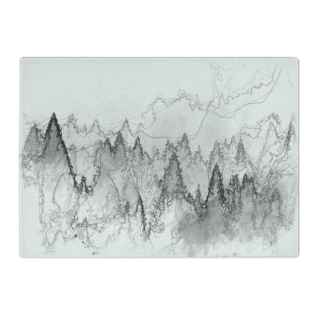The Misty Forest Sketch Chopping Board