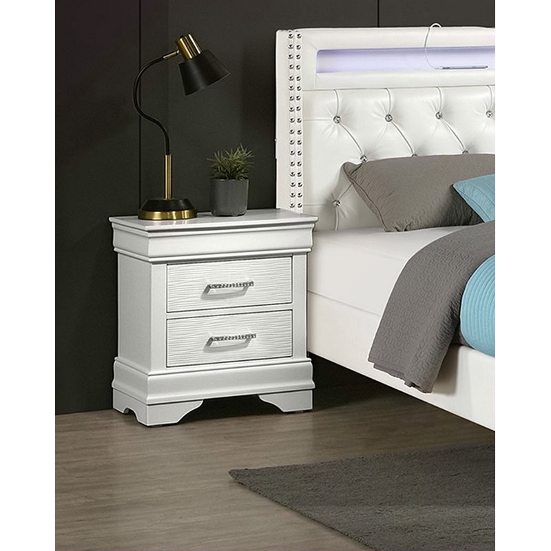 Table de chevet moderne et élégante 1pc Table de chevet