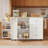 Mobile Kitchen Island Cart With Drop Leaf, 3 Drawers & Storage Cabinets, 5-Wheel Rolling Cart With Towel Rack For Kitchen Organization And Food Prep