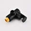 Robinet de douche à poignée simple noir mat - 2 têtes, débit d'eau réglable-118036897