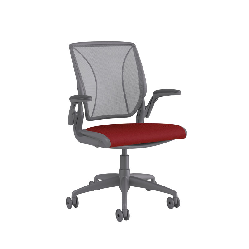 Diffrient World Wool Task Chair, Gray, Catena/Caraway, Corde/Peacock
