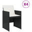 Ensemble de chaises de patio avec coussins 4 pièces Latitude Run®-1319325660-1319325665