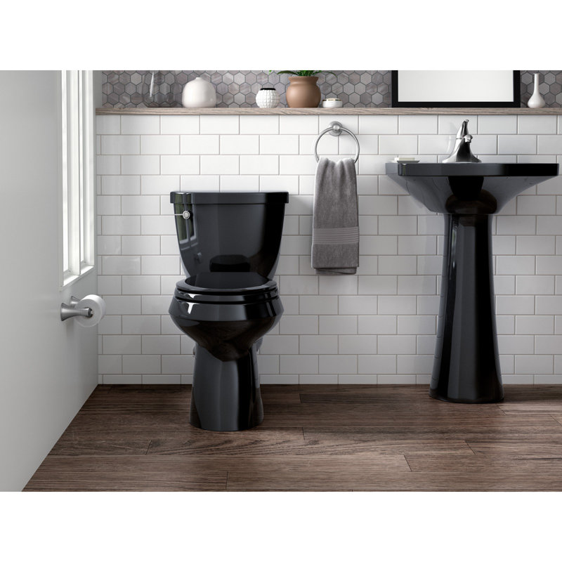 Cimarron 26.81" Vitreous China U-Shape Pedestal Bathroom Sink with Overflow, Thunder Gray, Single