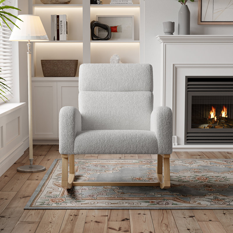 Rocking Chair, Light Grey