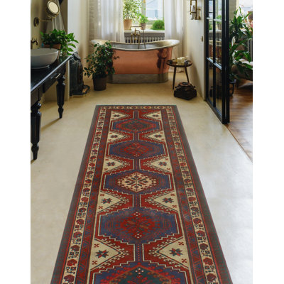 Alinda One-of-a-Kind 3'3" X 10'9" 1980s Runner Wool Area Rug