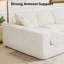 Canapé d'angle modulaire Cloud pour canapé d'angle modulaire en forme de U de 130 pouces, canapés de compression sans assemblage, canapé de sol confortable avec mousse à mémoire de forme-253859136