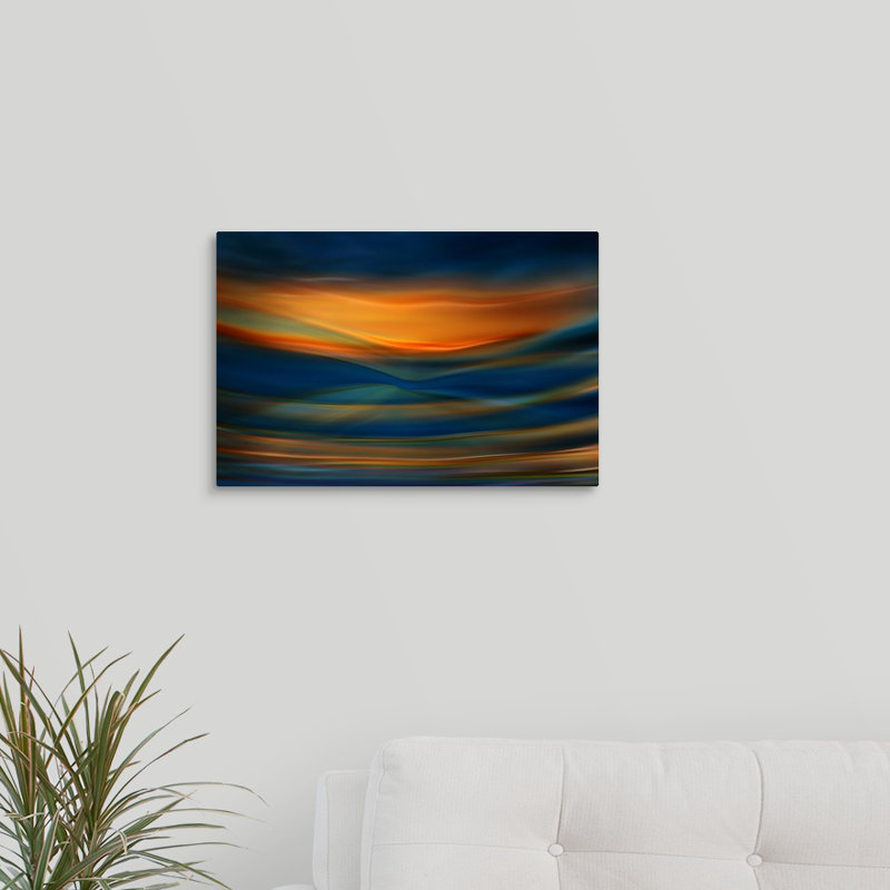 «Confluence» par Ursula Abresch, reproduction d'art graphique sur toile, H 12 po x l 18 po x P 1,5 po