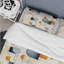 Ensemble de housse de couette multicolore en microfibre géométrique multicolore Gridlock I-1488703222