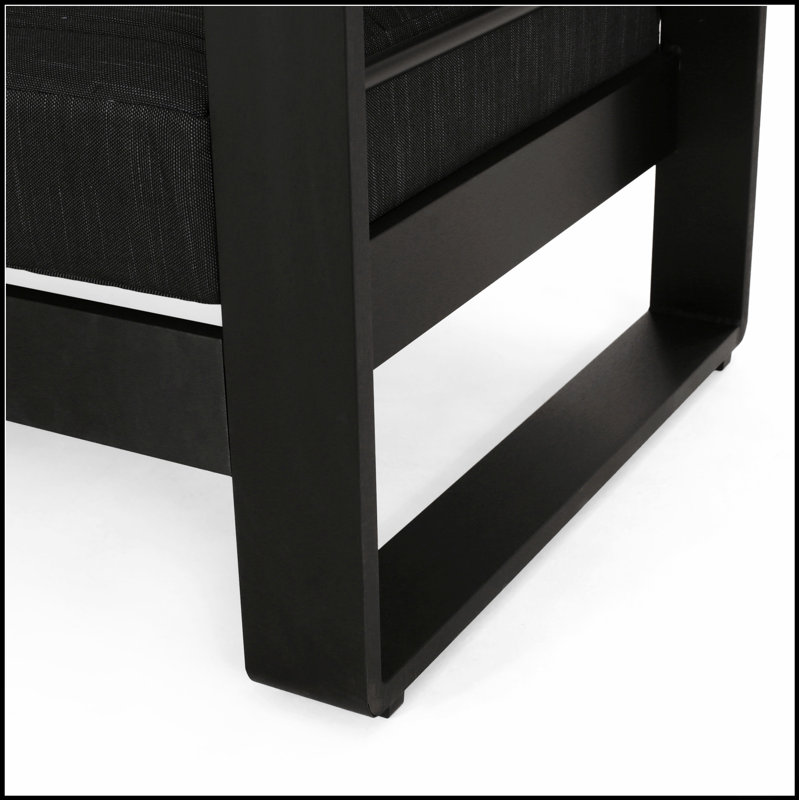 Cadre en aluminium durable avec coussins résistants aux intempéries, parfait pour les sièges d'extérieur confortables et la détente.