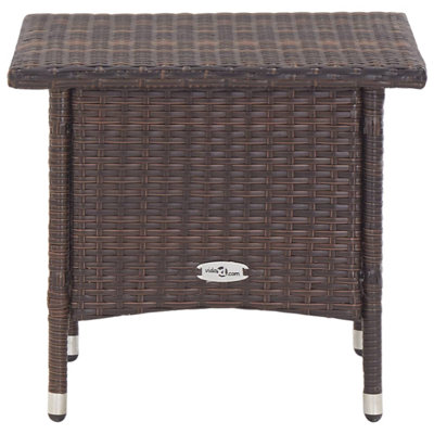 Cai Square Wood Metal Outdoor Coffee Table , 50cm cm W 50cm cm D