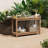 Rectangular Outdoor All-Weather Console Table, Natural-110559034