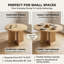 Table de salle à manger ronde extensible, table de cuisine extensible en bois massif avec rallonge amovible de 16 po, table de salle à manger de 41,3 po à 57,3 po pour la cuisine et la salle à manger-1751086371