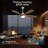  52" Modern Smart Ceiling Fan With Light, 6-speed Quiet Dc Motor & 3-color Led，remote Control With Timer，sakuragi-1918475244-1918475245