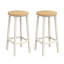 Bar Stool with Metal Frame and Footrest-2105060663