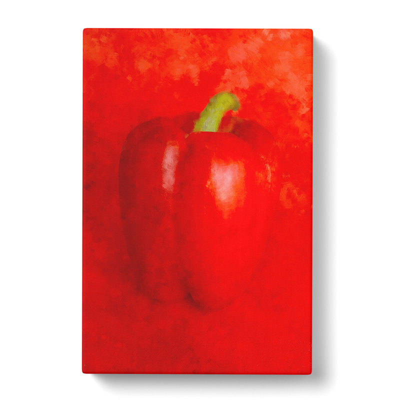 Solo Red Bell Pepper - Wrapped Canvas, 50cm H x 35cm W x 3cm D