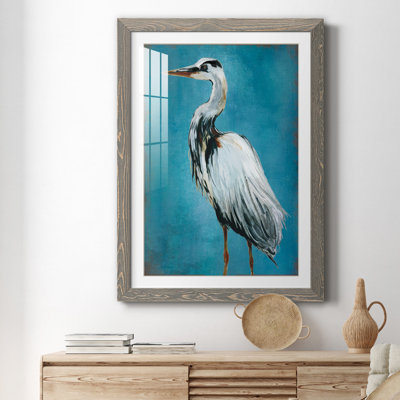 Great Blue Heron II - peinture encadrée