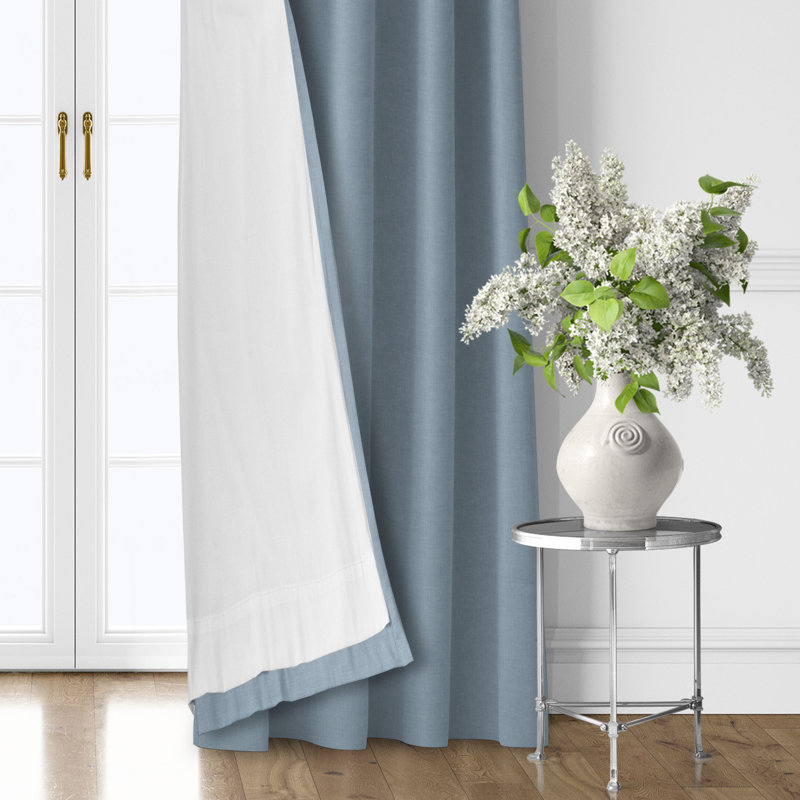 Ensemble de 2 rideaux en coton Shay, L 50 po x L 120 po