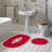 Luxurious Bathmat Set (2 Pieces), 21.7 x 25.6 inches & 25.6 x 45.3 inches | 100% Polyester, 1500 g/m², 0.6 in Pile Height | Non-Slip Underside, Antibacterial, Easy to Clean, Machine Washable at 30°C | Perfect for Stylish Bathrooms-324798945
