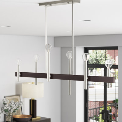 Lustre cylindrique rectangulaire à 6 lumières Arkeem
