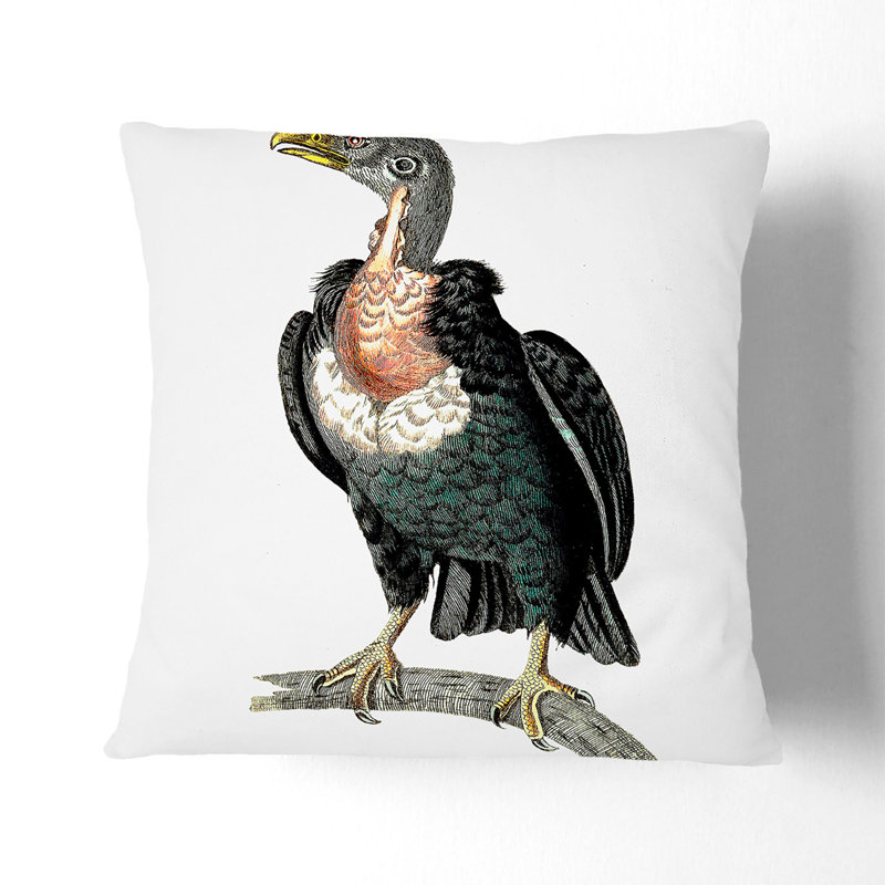 Square Throw Cushion, 40cm H x 40cm W x 15cm D, Black
