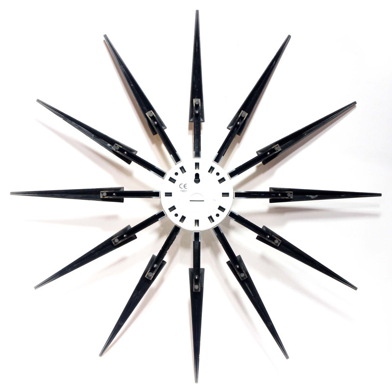 Horloge murale 24,5 pouces Donaway, Brun