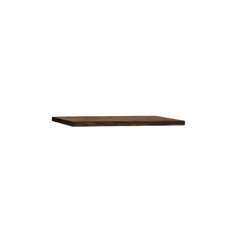 Melva Shelves 80, 1" H x 55" W x 8" D, Dark Brown