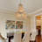 8 - Light Wooden Beaded Chandelier Boho Accents for Dining Room，Living Room