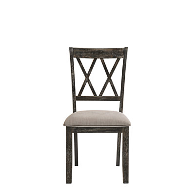 Chaise d'appoint en bois (ensemble de 2)