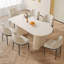 Ensemble de table de salle à manger rectangulaire 62,99 "avec 4 chaises pour cuisine, bar et salon-629389923-609998222