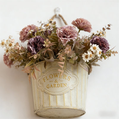 Couronne de linteau artificielle à fleurs séchées