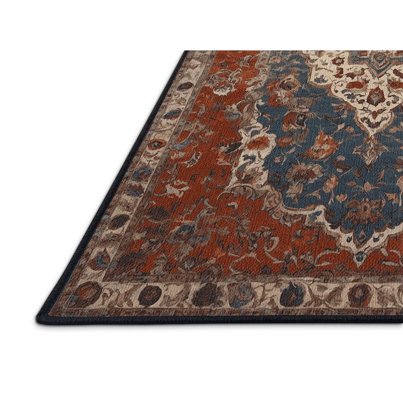 Tapis brun lavable à la machine, Carré 4 pi