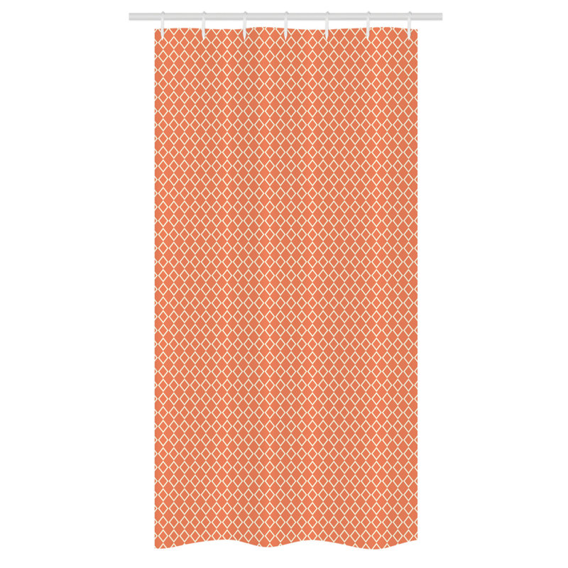 Eiser Geometric Shower Curtain with Hooks Included, 36" W x 72" L