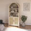 Armoire de rangement arquée Anaya au design élégant pour le salon et la chambre à coucher