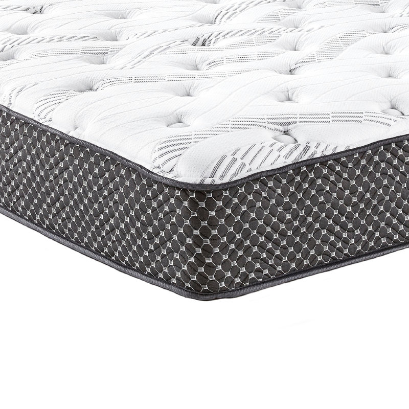 Matelas simple TG 10 po, mi-ferme - avec tissu anti-mèche, mousse viscoélastique imprégnée de gel pour un meilleur soutien, ressorts enveloppés sur les bords du périmètre pour réduire les perturbations du partenaire la nuit, ajustement ajustable, mousse, noir
