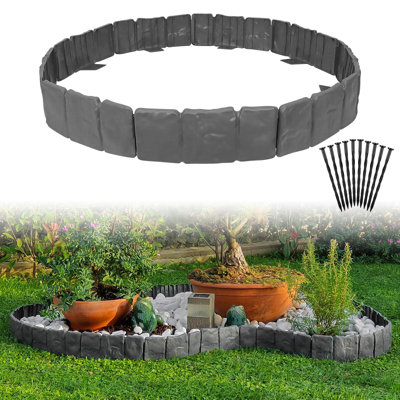 10cm H x 25cm W Polypropylene Lawn Edging