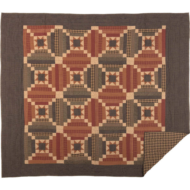 Maisie American Traditional Cotton Patchwork Quilt, King Quilt