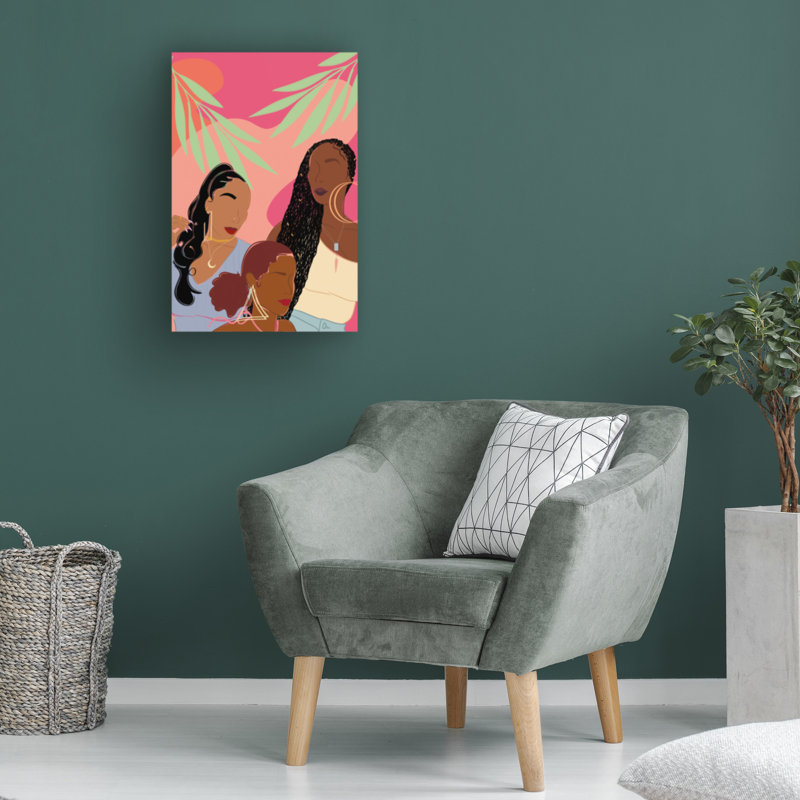 Art sur toile, bolognaise, brun, H 12 po x l 19 po