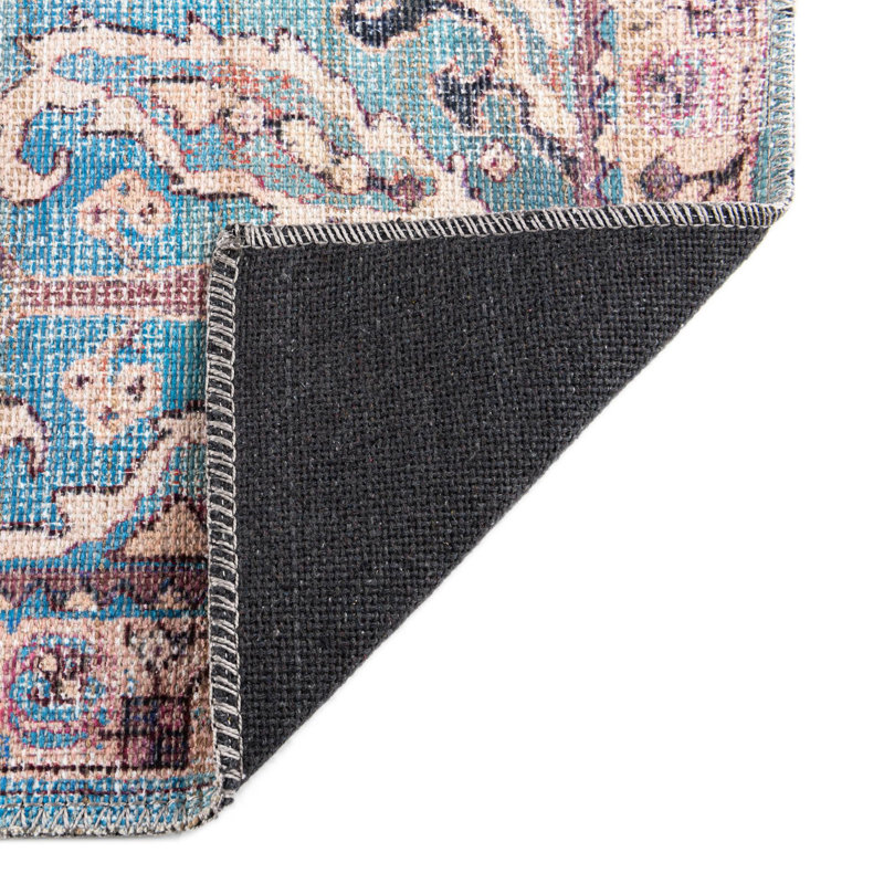 Tapis bleu Enger, Rectangle 9 pi 2 po x 12 pi
