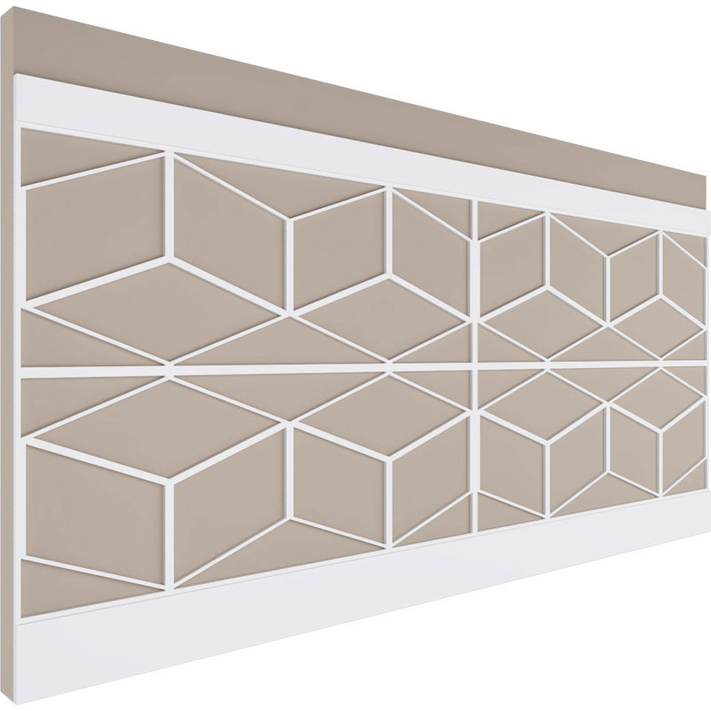 Ensemble de lambris en PVC Pueblo, H 44 po x l 94,5 po x P 0,625 po