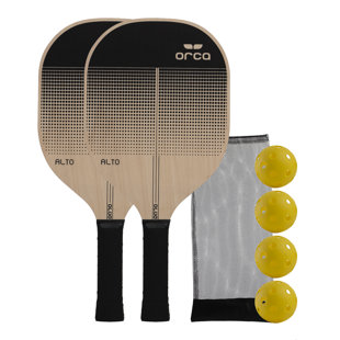 Orca Alto Wood Pickleball Paddle Deluxe Combo Set
