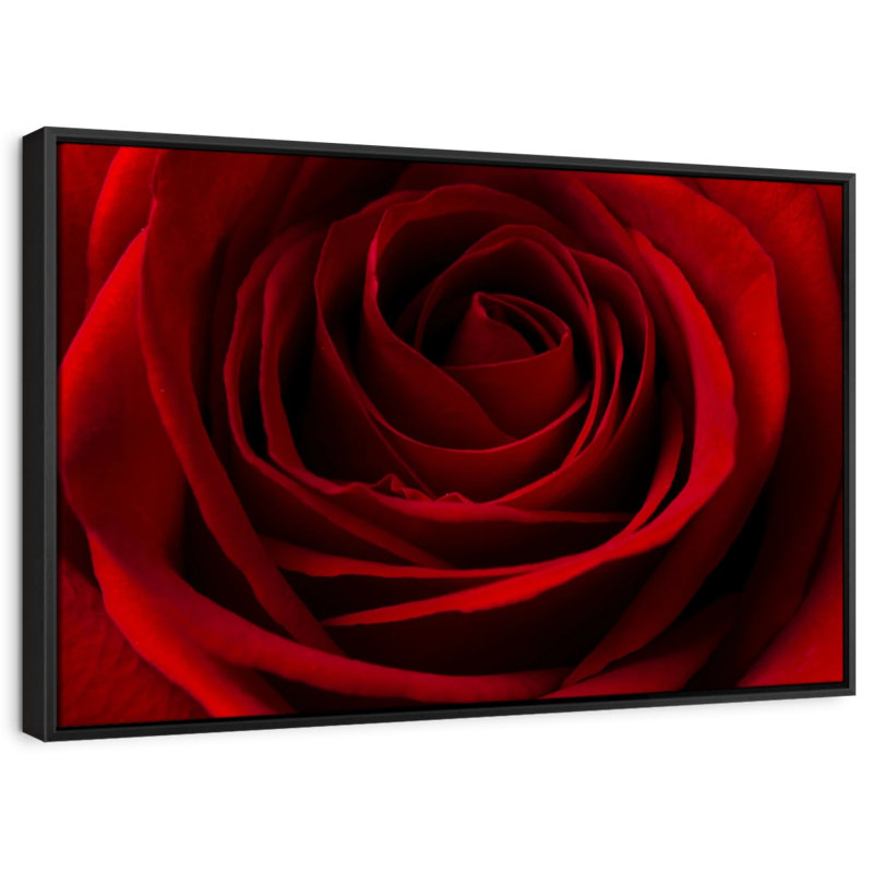 «Love», art mural rose rouge «Valentine», H 13 po x l 19 po