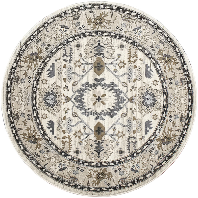 Mishawaka Oriental Indoor Rug, Round 5'3"