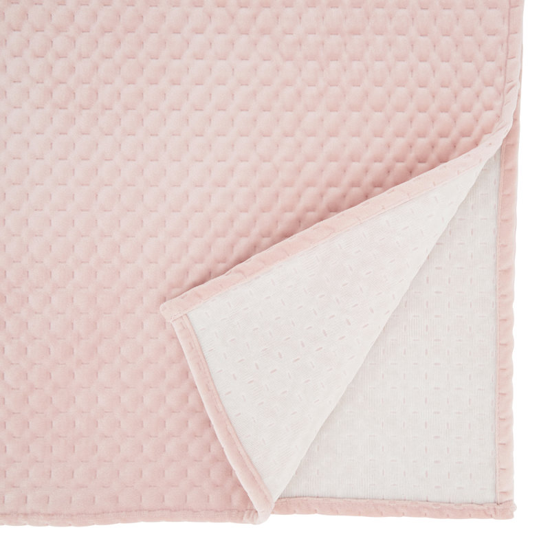 Blush Dusty Pink Velvet Polyester Table Runner