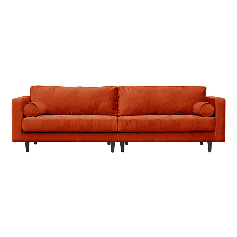 Boubacar Sofa, Black, 4, Rust