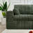 Space-saving Green Sectionals, Durable Fabric With Modular Design For Home