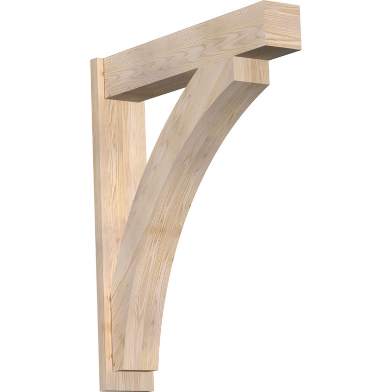 Bloc de bois rustique Thorton, Sapin Douglas de 8 po (sciage brut), P 42 po x H 42 po