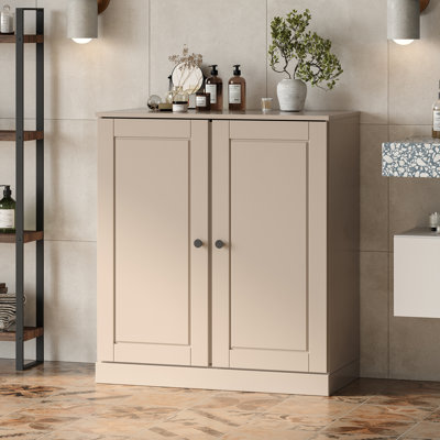 Armoire de salle de bain en bois massif l 32 po Melvous
