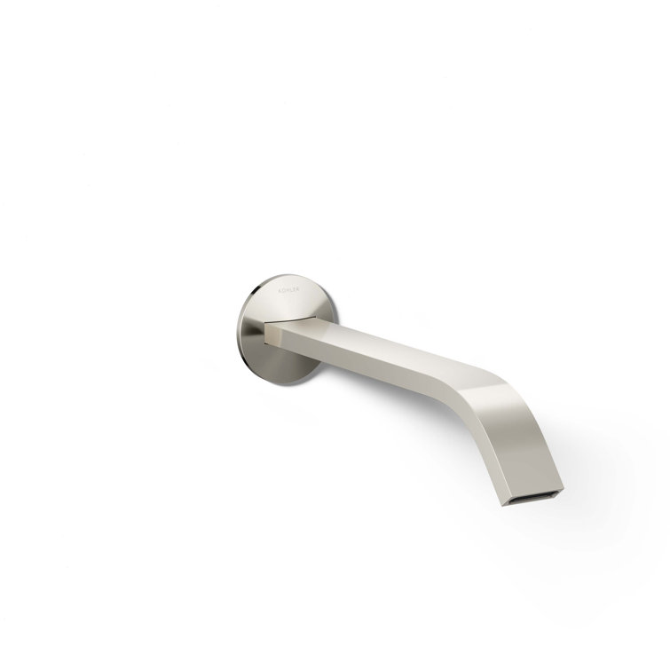 Components Wall-Mount Bathroom Sink Faucet Spout With Ribbon Design 1.2 GPM
