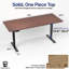 Bureau debout électrique 71 "x 30" VIVO, plateau de table en noyer foncé, structure noire-126702808